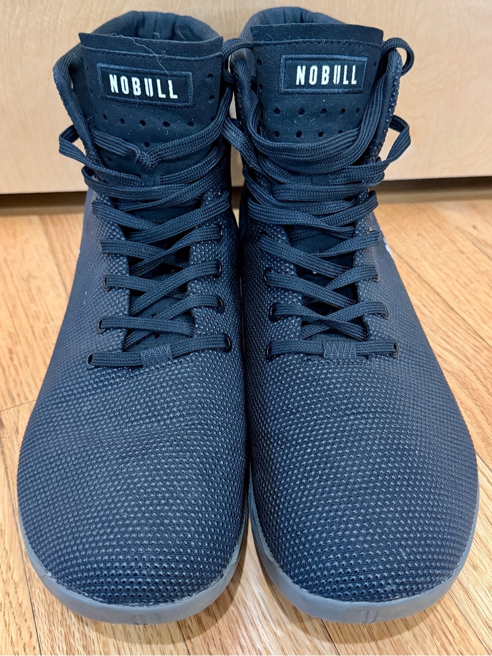 NOBULL Black Knit High-Top Sneakers - Picture 2 of 6
